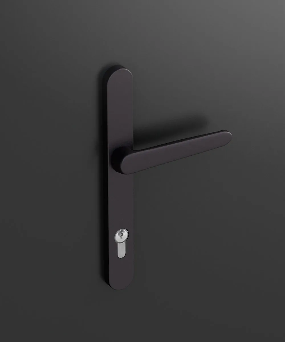 door handle for roller shutter (brown)