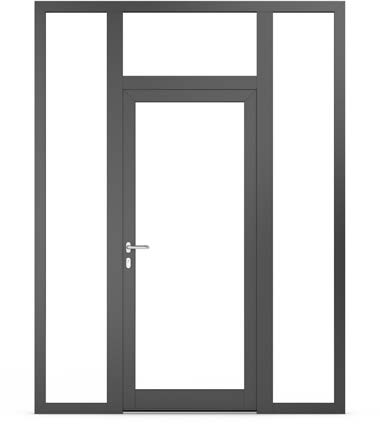Doświetla w drzwiach aluminiowych
