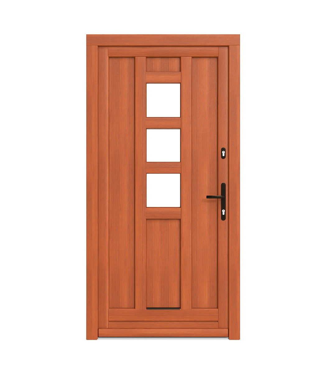 Spacers in wooden doors