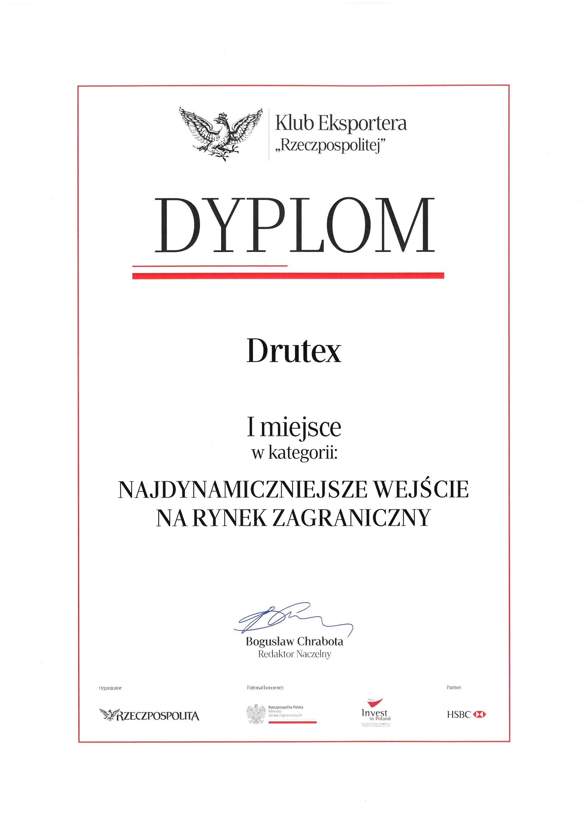 DRUTEX zwycięża w konkursie Rzeczpospolitej!