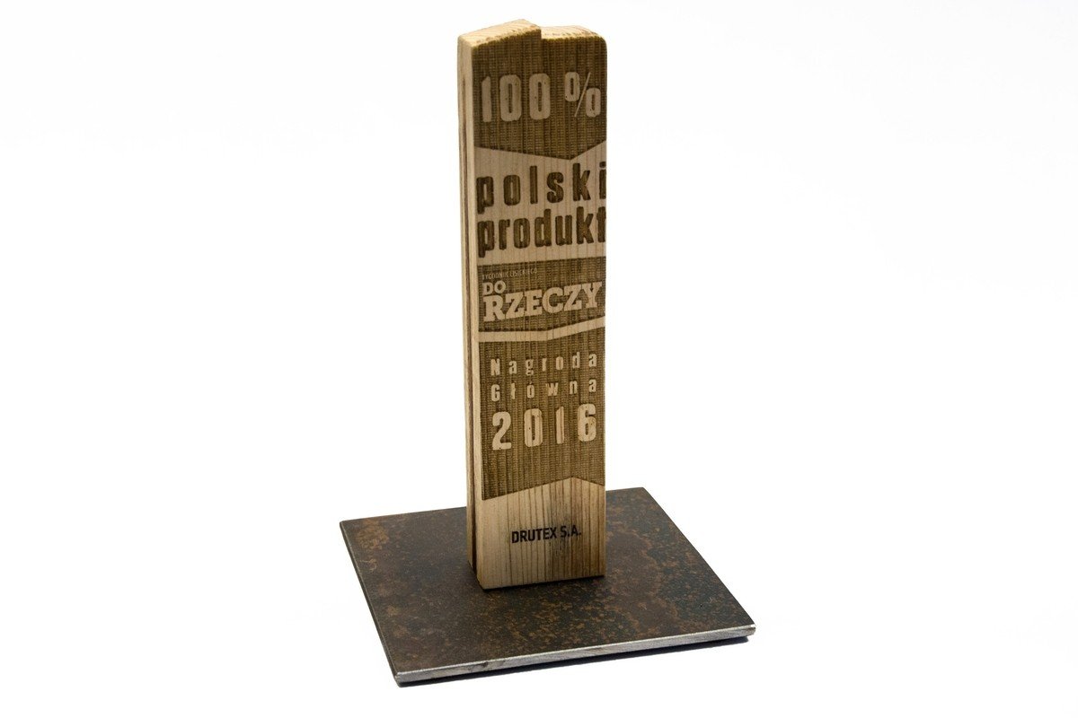 Drzwi balkonowo-tarasowe Drutex z nagrodą główną „100% Polski Produkt”.