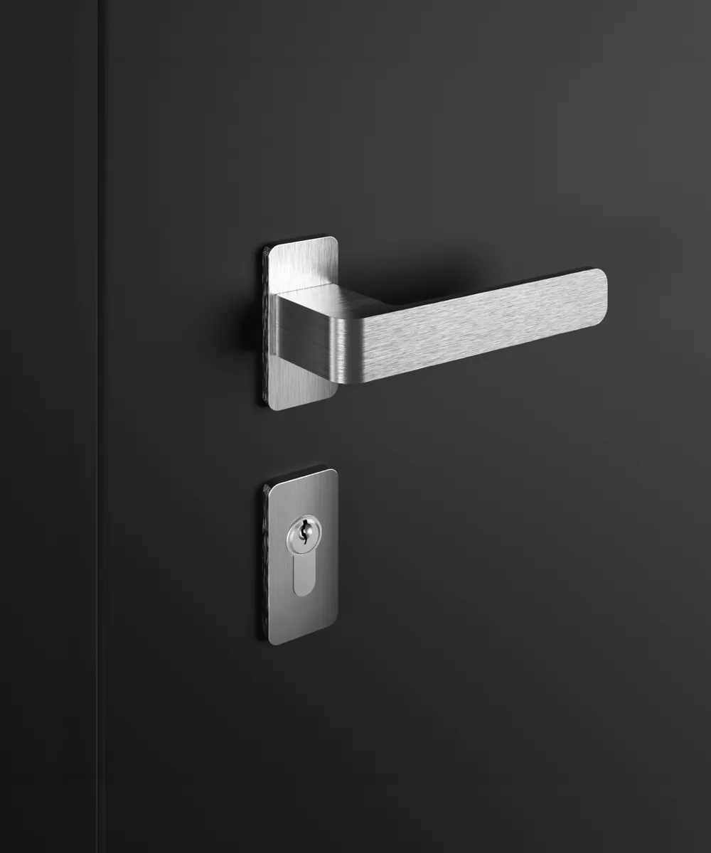 deurkruk H6 (zilver)