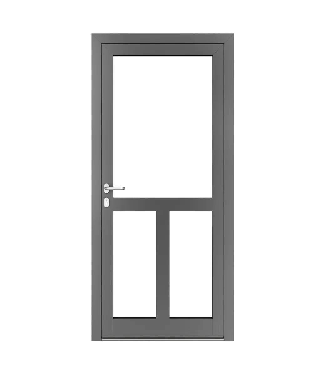 Spacers in aluminium doors