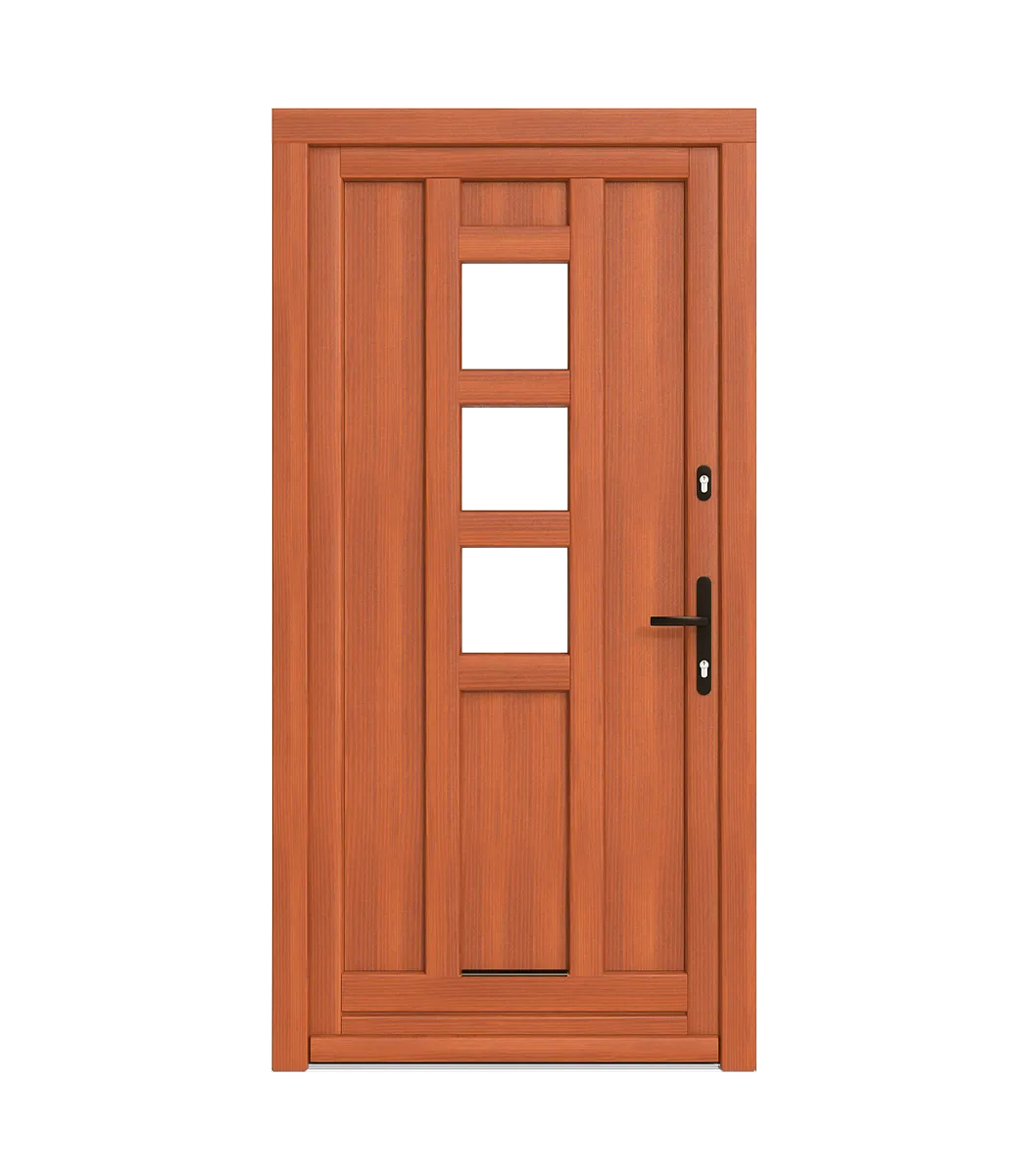 Spacers in wooden doors