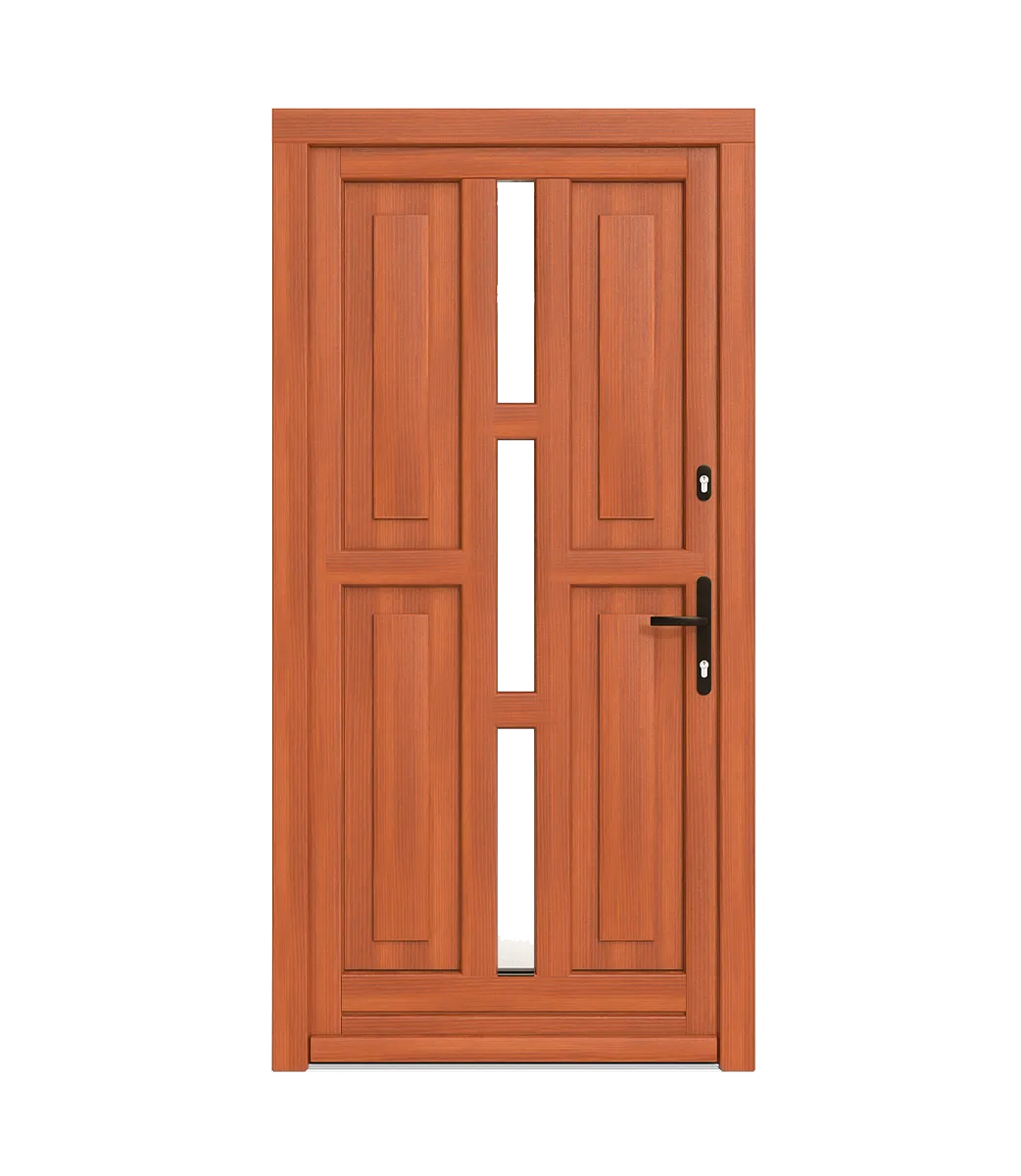 Spacers in wooden doors